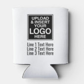 ロゴと情報を含む基本連絡Business Office 缶クーラー (裏面)