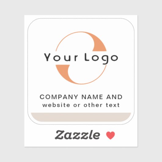 ロゴと文字を使用したビニールスクエアウォーターボトルビジネス シール (シート)