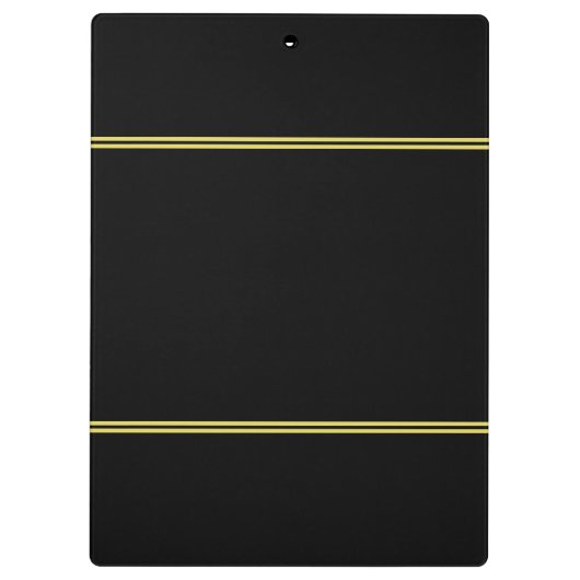 ロゴと文字を黒とフェイク金ゴールド クリップボード (裏面)