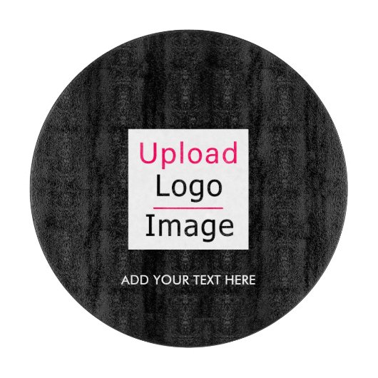 ロゴと文字カスタムビジネスシモダンックの追加 カッティングボード (正面)