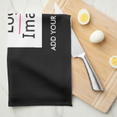 ロゴと文字カスタムビジネスシモダンックの追加 キッチンタオル (四つ折り)