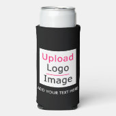 ロゴと文字カスタムビジネスシモダンックの追加 スリム缶クーラー (Seltzer正面)