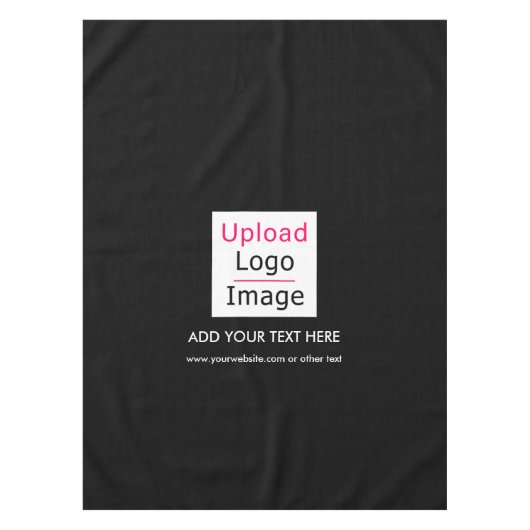 ロゴと文字カスタムビジネスシモダンックの追加 テーブルクロス (正面)