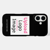 ロゴと文字カスタムビジネスシモダンックの追加 Case-Mate iPhoneケース (裏面 (横))