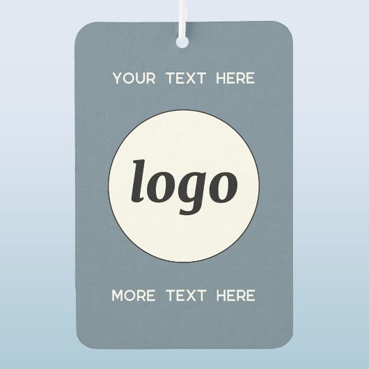 ロゴと文字ビジネスの宣伝ダスティブルー カーエアーフレッシュナー