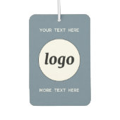 ロゴと文字ビジネスの宣伝ダスティブルー カーエアーフレッシュナー (正面)