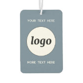 ロゴと文字ビジネスの宣伝ダスティブルー カーエアーフレッシュナー (裏面)