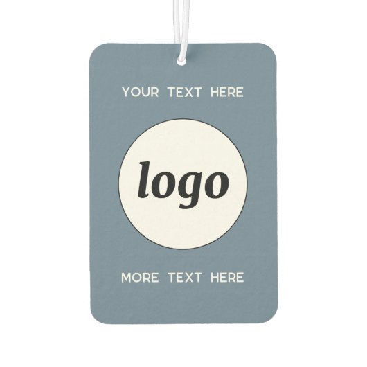 ロゴと文字ビジネスの宣伝ダスティブルー カーエアーフレッシュナー (裏面)