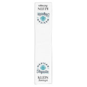 ロゴと文字付きビジネステーブルランナー ショートテーブルランナー (正面)