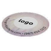 ロゴと文字 | カスタム業務用ガラス板 カッティングボード (角)