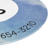 ロゴと文字 | カスタム業務用ガラス板 カッティングボード (角)