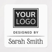 ロゴと文字（区切り記号付き） ラベル (デザイン2)