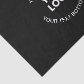 ロゴと文字 |黒 薄葉紙 (詳細)