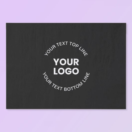 ロゴと文字 |黒 薄葉紙