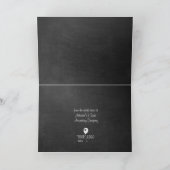 ロゴと星が付いた会社クリスマスホリデーカード シーズンカード (内部)