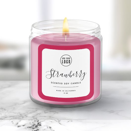 ロゴと編集可能なカラーの製品ラベルを追加 スクエアシール