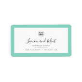 ロゴと編集可能なカラー縁ど製品ラベルの追加 ラベル (正面)