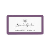 ロゴと編集可能なカラー縁ど製品ラベルの追加 ラベル (正面)