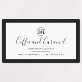 ロゴと編集可能なカラー製品の追加 ラベル (デザイン1)