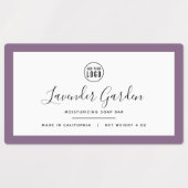 ロゴと編集可能なカラー製品の追加 ラベル (デザイン1)