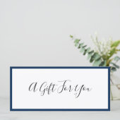 ロゴと編集可能なギフト縁ど証書の追加 (スタンド正面)