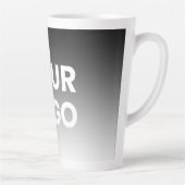 ロゴと編集可能なモダンカラーグラデーション カフェラテマグ (右)