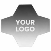 ロゴと編集可能なモダンカラーグラデーション サッカーボール (フラット)