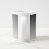 ロゴと編集可能なモダンカラーグラデーション ジャンボコーヒーマグカップ (裏面)