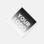 ロゴと編集可能なモダンカラーグラデーション スタンダードカクテルナプキン (角)