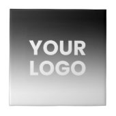 ロゴと編集可能なモダンカラーグラデーション タイル (正面)