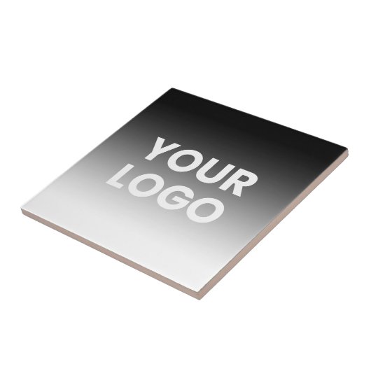 ロゴと編集可能なモダンカラーグラデーション タイル (側面)