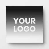 ロゴと編集可能なモダンカラーグラデーション フォトプラーク (正面)