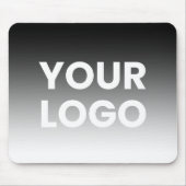 ロゴと編集可能なモダンカラーグラデーション マウスパッド (正面)