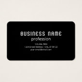 ロゴと編集可能な文字テンプレート | ブラック&ホワイト (裏面)