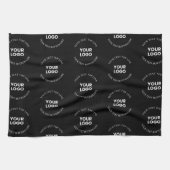 ロゴと編集可能な文字パターンを置き換える簡単 キッチンタオル (横)