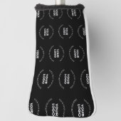 ロゴと編集可能な文字パターンを置き換える簡単 ゴルフヘッドカバー (回転90)