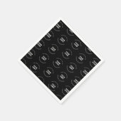 ロゴと編集可能な文字パターンを置き換える簡単 スタンダードカクテルナプキン (角)