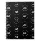 ロゴと編集可能な文字パターンを置き換える簡単 ノートブック (正面)