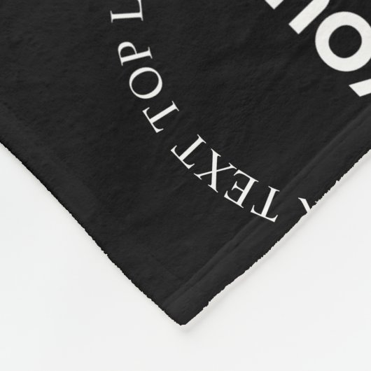 ロゴと編集可能な文字パターンを置き換える簡単 フリースブランケット (角)