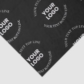 ロゴと編集可能な文字パターンを置き換える簡単 薄葉紙 (詳細)