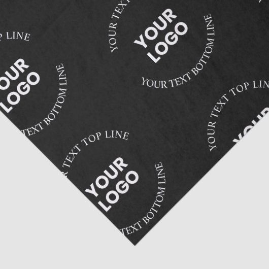 ロゴと編集可能な文字パターンを置き換える簡単 薄葉紙 (詳細)