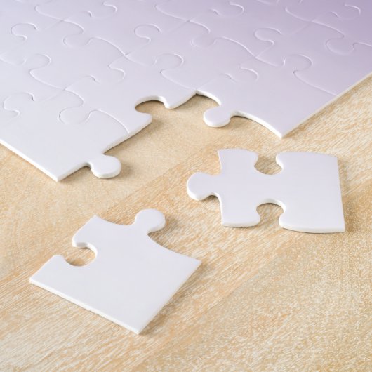 ロゴと編集可能な背景色グラデーション ジグソーパズル (側面)