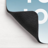 ロゴと編集可能な背景色グラデーション マウスパッド (コーナー)