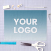 ロゴと編集可能な背景色グラデーション 薄葉紙 (クラフト)