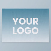 ロゴと編集可能な背景色グラデーション 薄葉紙