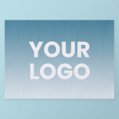 ロゴと編集可能な背景色グラデーション 薄葉紙