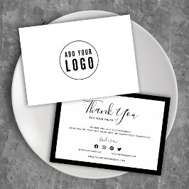 ロゴと編集可能な色のサンキューの追加