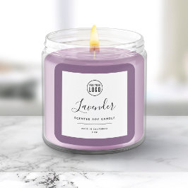 ロゴと編集可能な色の製品ラベルを追加する スクエアシール