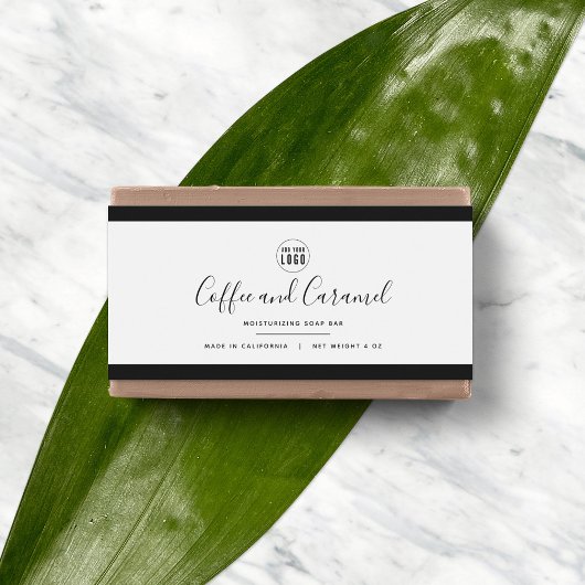 ロゴと編集可能な色の製品ラベルを追加する ペットボトルラベル