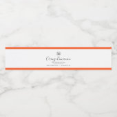 ロゴと編集可能な色の製品ラベルを追加する ペットボトルラベル (シングルラベル)